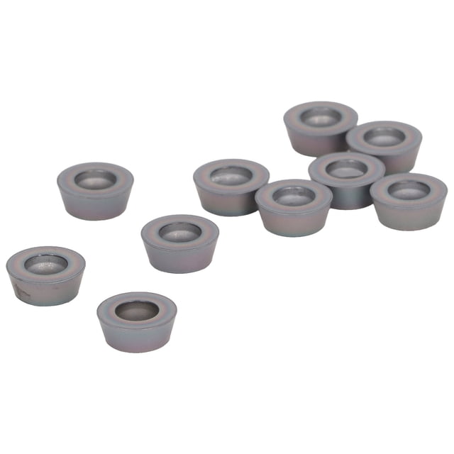 Turning Inserts,10 Pcs Round Carbide Milling Inserts Lathe Turning Cutter Effortless Installation