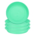 thumbnail image 1 of Uxcell 6 piezas de platillo de plástico para plantas de 5.2" bandeja de goteo para macetas, verde, 1 of 7