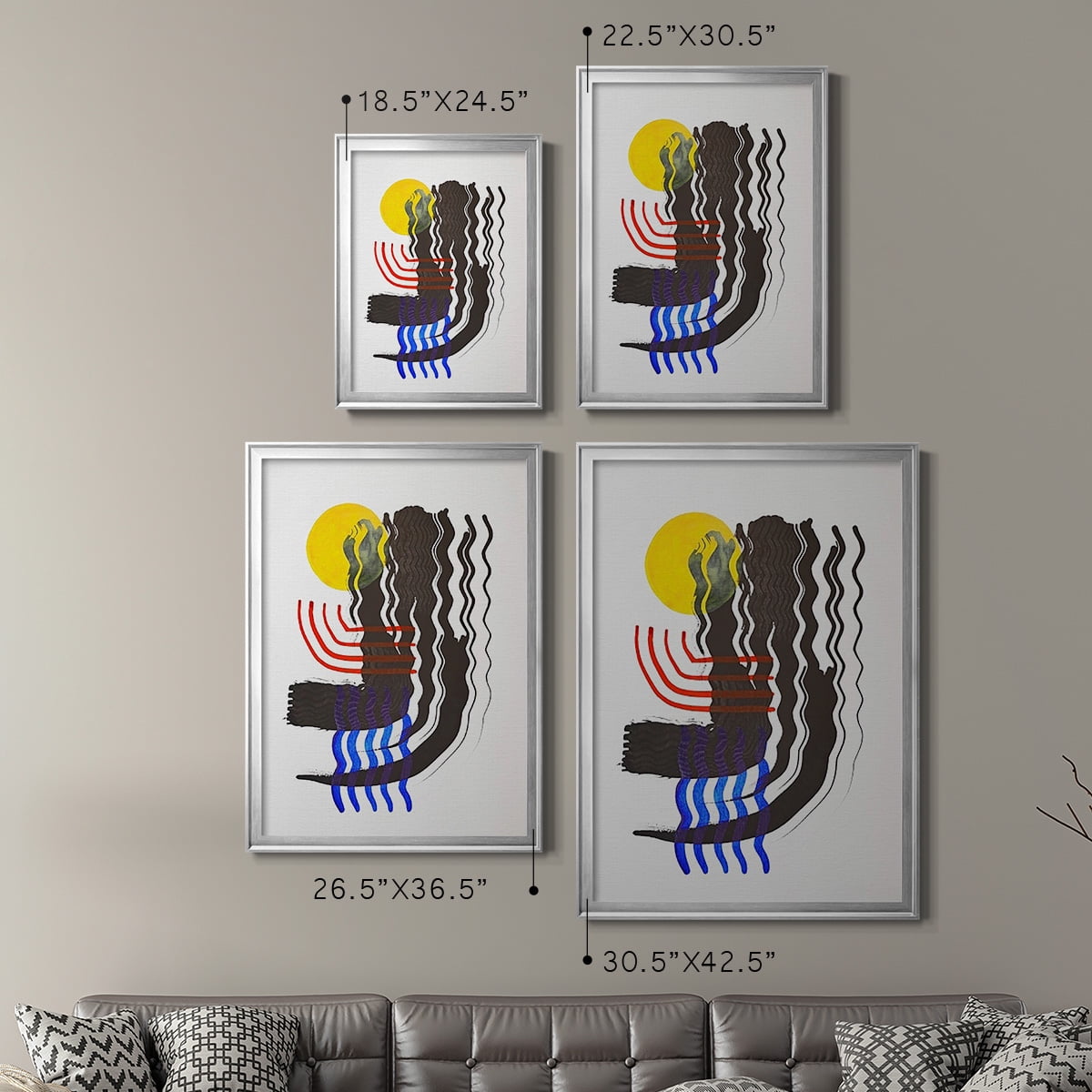 Shifting II Premium Framed Print, in Gold, Black, or Silver - Ready to Hang
