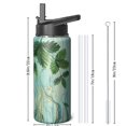 thumbnail image 3 of 18oz Plants Themed Water Bottle with Straw, Triple Insulated Stainless Steel Metal Bottle, Leak Proof Lids for Travel, Sports, Gym Suitable for Men Women, 3 of 6