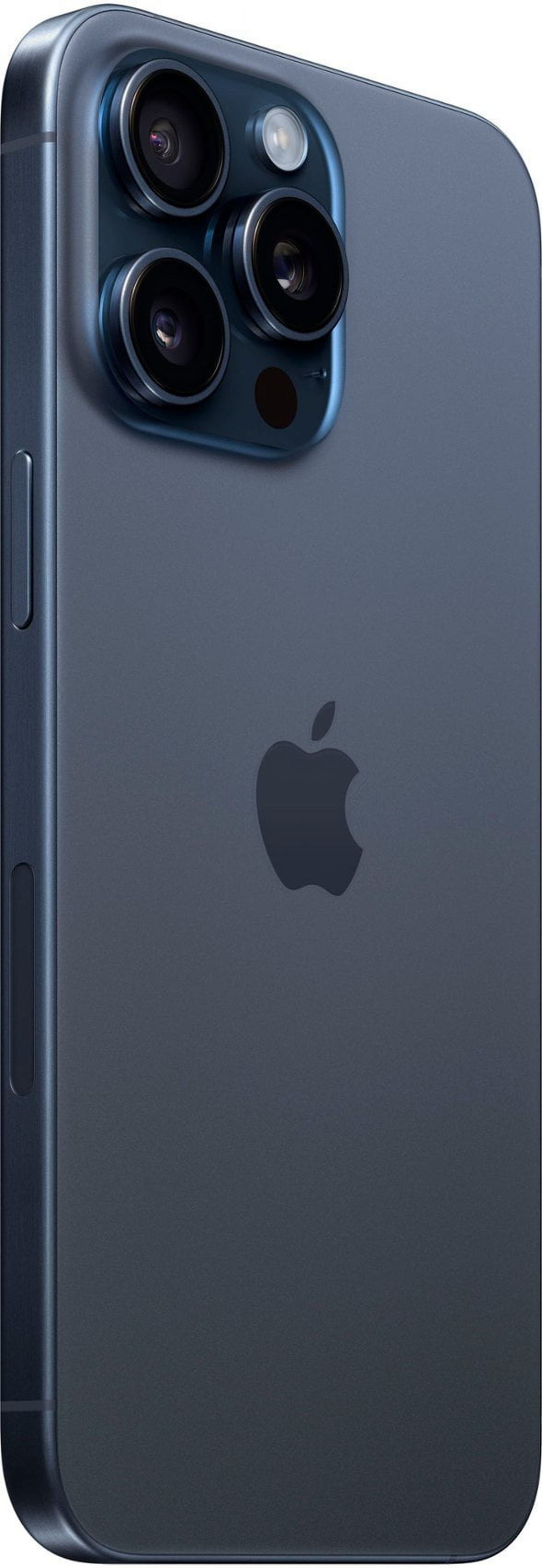 Restored Apple iPhone 15 Pro Max 256GB (Carrier Unlocked) Blue Titanium MU693LL/A (Refurbished)