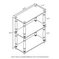 thumbnail image 7 of Furinno Durable 23.6 W x 11.6 D x 29.5 H 3-Shelf Freestanding Shelving Unit, Black and Gray, 7 of 7