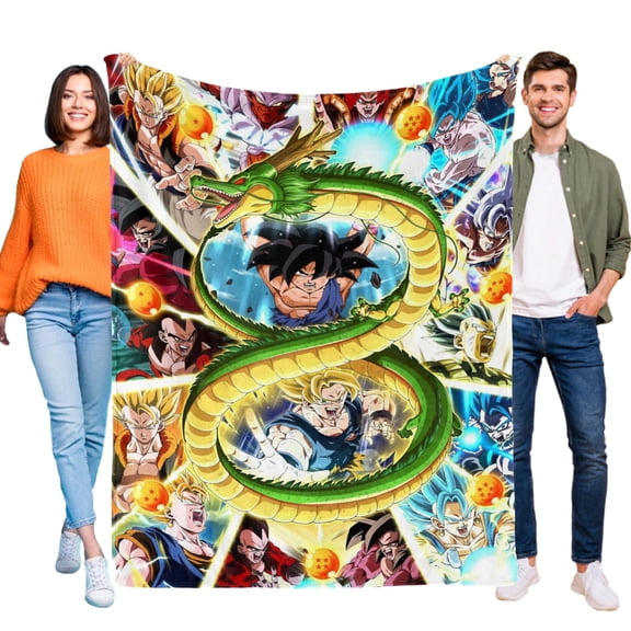 Throw Blanket for DRAGON BALL Soft Warm Bed Couch Flannel Blanket for Kids Boys Girls Gifts Home Decor 30x40 Inch