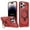 Red, variant on Magnetic Invisible 360° Rotatable Ring Kickstand for iPhone 15 Pro Phone Case,Compatible with MagSafe,Military-Grade Protection Shockproof Rugged Heavy Duty Phone Case Cover,Gray