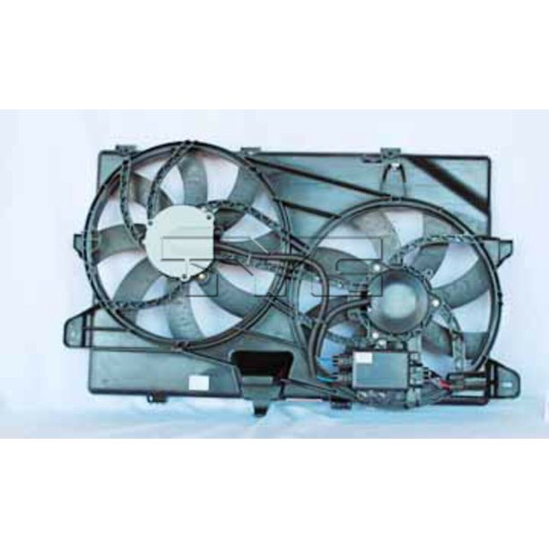 Dual Radiator Condenser Cooling Fan Assembly for 0714 Ford Edge w