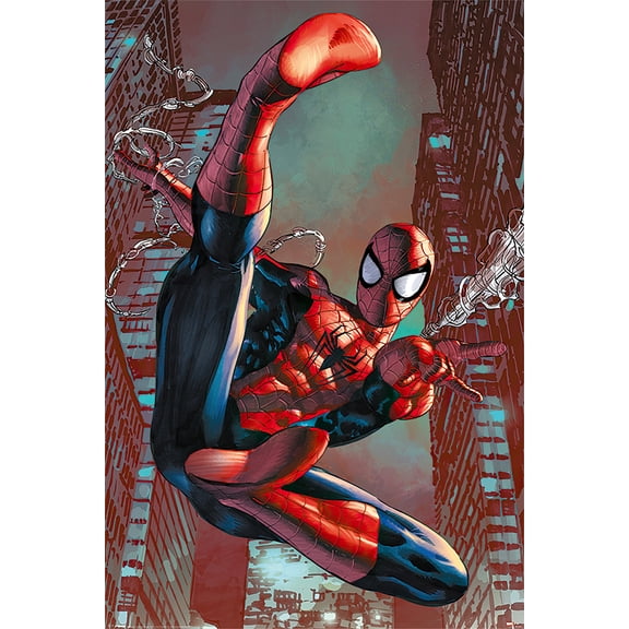 Spider-Man - Marvel Comics Poster / Print (Web Slinging) (Size: 24" X 36")