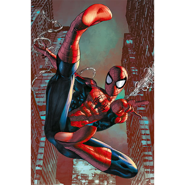 Editor Risikabel Lys Spider-Man - Marvel Comics Poster / Print (Web Slinging) (Poster & Poster  Strip Set) - Walmart.com