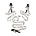 thumbnail image 1 of 1 set Exotic BDSM Nipple Clamp with Chain for Breast and Labia Stimulation - Fetish Sex Products for Massage and Fetish Play, 1 of 4