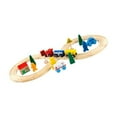 thumbnail image 1 of Baohd Wooden Railway Tracks Set Wooden Miniature Train Track Toy Gift Normal 33pcs, 1 of 9