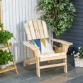 thumbnail image 2 of Outsunny Wooden Adirondack Chair for Fire Pit Deck Garden Natural, 2 of 10