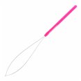 thumbnail image 1 of Beads Loop Pulling Needle Professional Tool Plastic-Handle Extension Threader Knitting Steel Ring Needle Wig Sewing Repair Rose Red, 1 of 6