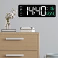 thumbnail image 3 of SPRING Digital Wall Clock 16 Inch LED Wall Alarm Clock With Large Screen, LED Alarm Clock With Remote Control For Bedroom Green, 3 of 9