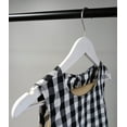 thumbnail image 2 of NAHANCO Wooden Suit Hanger with Bar, 17" - Low Gloss Whitewash, 25/CTN, 2 of 6