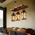 thumbnail image 3 of Miumaeov Solid Wood and Iron Decorative Chandelier Pendant Lights with Cylindrical Glass, 3 of 24