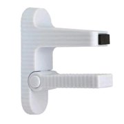 Child Proof Door Lever Lock Self-Adhesive Foldable Push to Open Prevent Opening Doors Baby Proof Door Handle Lock Home Supplies