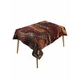 thumbnail image 2 of Brown Marble Tablecloth Rectangle Table Cloth 52x70, Waterproof Tablecloth Outdoor Table Cloth, Ombre Abstract Striped Mottled Aesthetic Washable Table Cover for Kitchen Dinning Party, 2 of 8