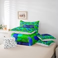 thumbnail image 6 of Homewish Gradient Blue Gamepads Boy 7-Piece Bedding Comforter Set,Video Game King Bedding Sets,Geometric Plaid Ultra Soft Bed Sheets,Breathable Home Decor,Reversible, 6 of 8