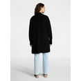 thumbnail image 3 of Time and Tru Women's Long Open Front Cardigan Sweater with Long Sleeves, Sizes XS-XXXL, 3 of 5