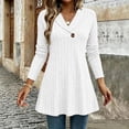 thumbnail image 2 of CHGBMOK Women's Plus Size Sweaters Fall Long Sleeve Ribbed Knit Tunic Tops Lightweight V Neck Pullover Shirts, 2 of 9