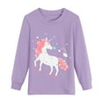 thumbnail image 2 of FEDPOP Girls Pajamas Set Unicorn Pjs Sleepwear Kids Jammies Size 7T, 2 of 9