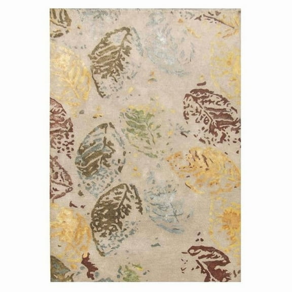 Pasargad Home PBW-9682C 5X8 Pasargad Home Transitiona Collection Hand-Tufted Bamboo Silk Area Rug- 5' 0' X 8' 0'