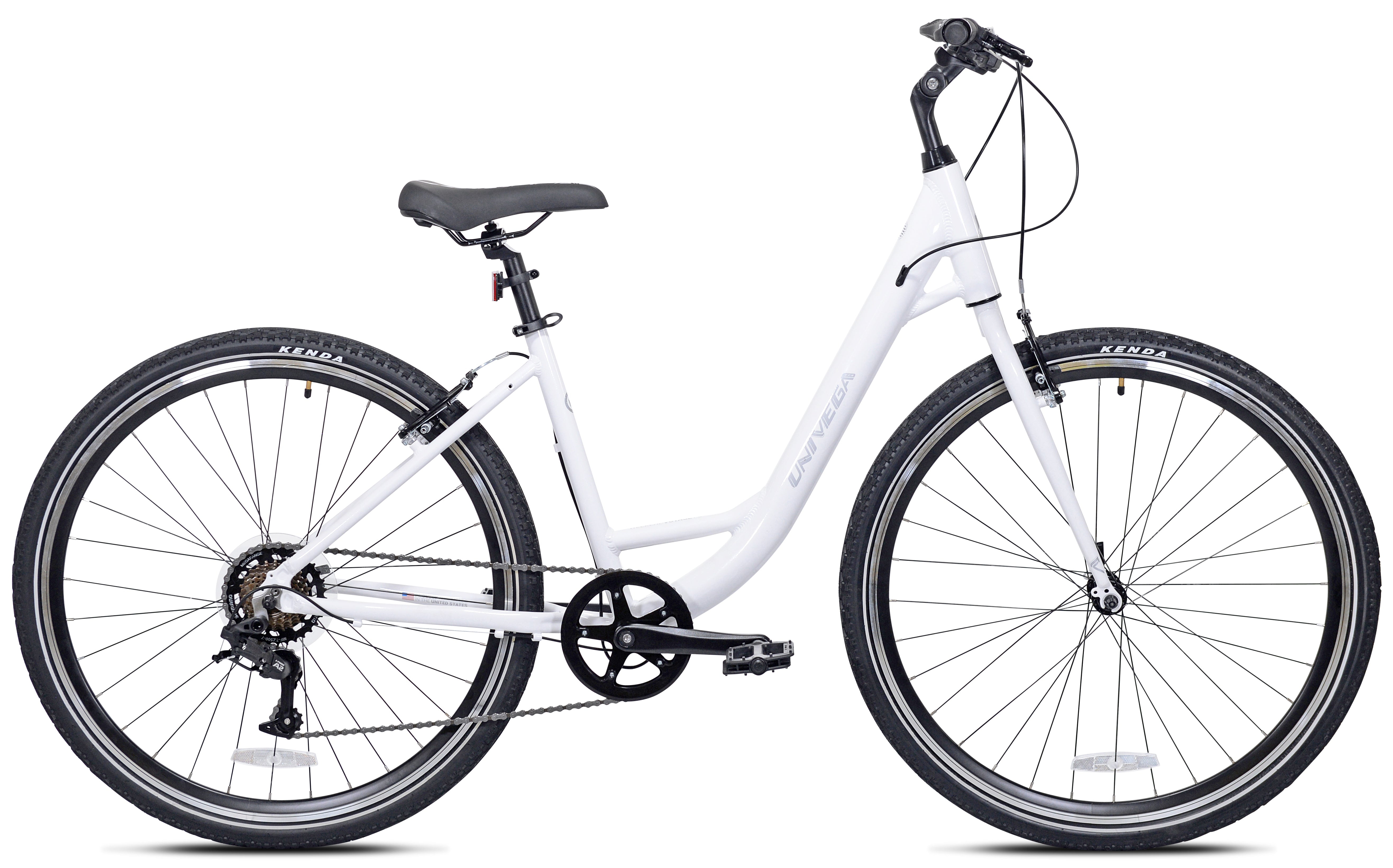 Univega - 700C USA Voyage 1.0 Adult Bicycle, Medium Frame, White