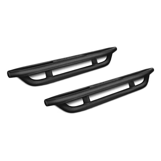 20072016 Jeep Wrangler 2Door Rock Rail 3 Tube Side Steps Black