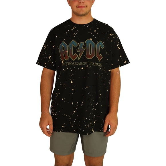 Comida chatarra para hombre AC/DC para aquellos a punto de rockear camiseta gráfica negra S