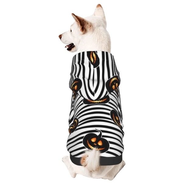 Balery Haloween Pumpkins Sudadera con Capucha para Perros Pequeños – Ropa para Mascotas, Disfraz para Perros y Gatos, Ideal para Fiestas y Cosplay-X-Small
