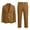 ZA-Brown-mkosplrt children's dress blazer, variant on Boys School Uniform Suit Set 2 Pieces Long Sleeve Solid Blazer and Dress Pants for Class Performance Back to School Ages 0-12 Years