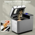 thumbnail image 4 of Razorri Bread Maker Machine, 2LB 18-in-1 Programmable Stainless Steel Homemade Bread Machine with Gluten-Free, Auto Nut Dispenser, 15H Delayed-start, 1H Keep Warm, 3 Crust Colors and 3 Loaf Sizes, 4 of 7