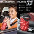 thumbnail image 5 of Christmas 30oz Handheld Travel Tumbler with Handle – Double Wall Stainless Steel Insulated Cup, Flip Straw Lid, Leak-Proof & BPA-Free for Hot and Cold Drinks – Durable Coffee & Juice Mug Black, 5 of 6