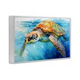 thumbnail image 3 of Stupell Industries Graceful Swimmer Tortoise White Framed Giclee Art, design by Creative Studio, 20 x 30, 3 of 8