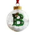 thumbnail image 3 of Adorno Navideo De Bola Con Letras, De Cristal, 10 Cm, Transparente, Para Decorar Rboles De Navidad, Coronas, Decoracin Invernal Del Hogar, Paquete De 6, UKHBMC, 3 of 9