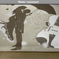 thumbnail image 6 of Ambesonne Valentine Place Mats Set of 4, Kissing Couples Music, Standard Size, Dark Taupe and Dust, 6 of 6