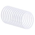 thumbnail image 1 of Unique Bargains 3.3 Inch Dream Catcher Rings, 30 Pcs Plastic Macrame Wreath Floral Round Ring Hoop, White, 1 of 6