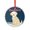 Pattern-1, variant on Crystal Glass Ornament Cute Holiday Snow Beagle Happy Dog Christmas Ornament Round Glass Winter Christmas Snowflake Unique Home Decor