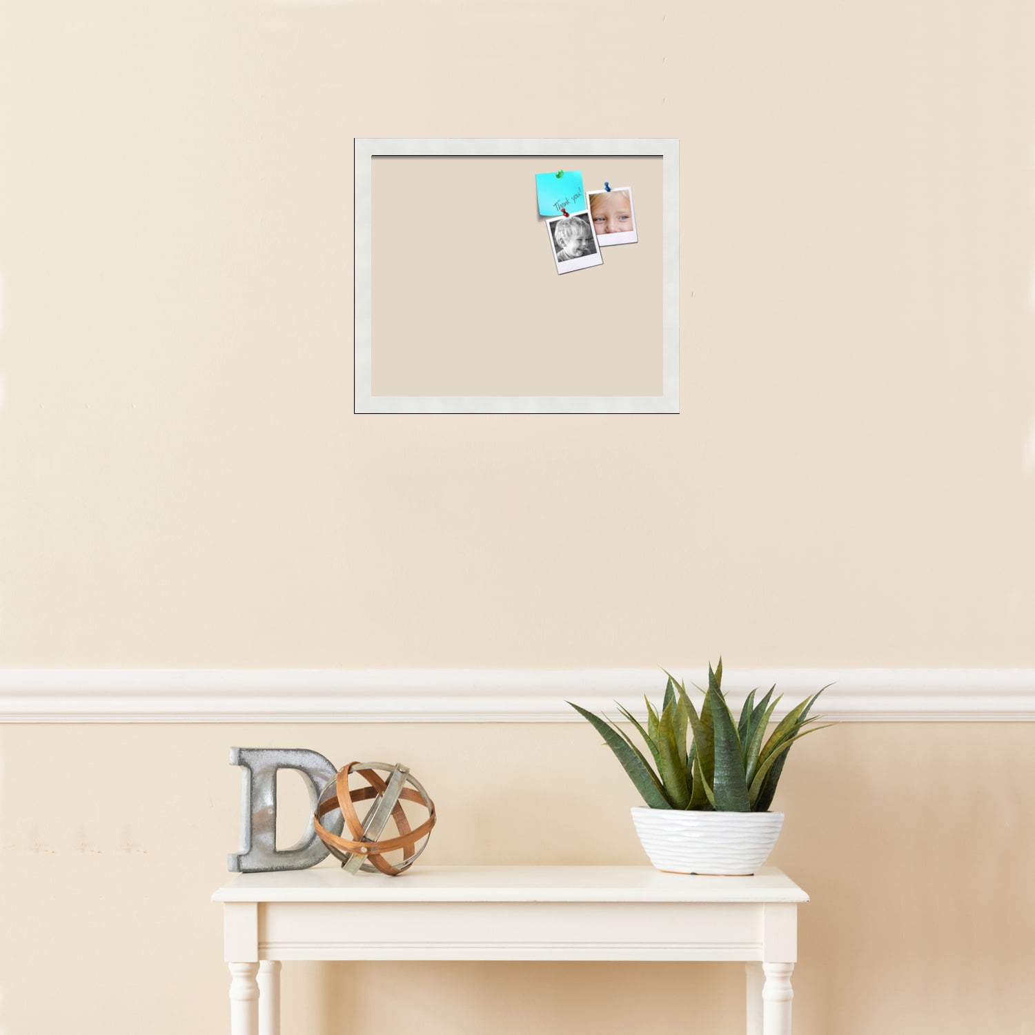 PinPix 17x14 Custom Cork Bulletin Board Desert Pastel Poster Board Has a Fabric Style Canvas Finish, Framed in Desert Pastel, by ArtToFrames (PinPix-1815)