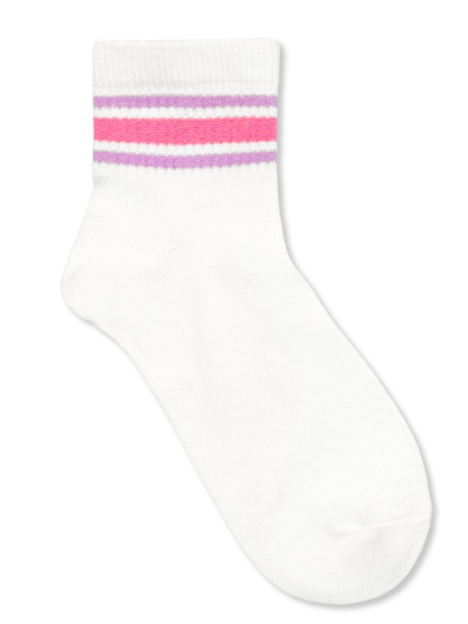 Wonder Nation Girls Ankle Multi Socks, 10-Pack, Sizes S-L