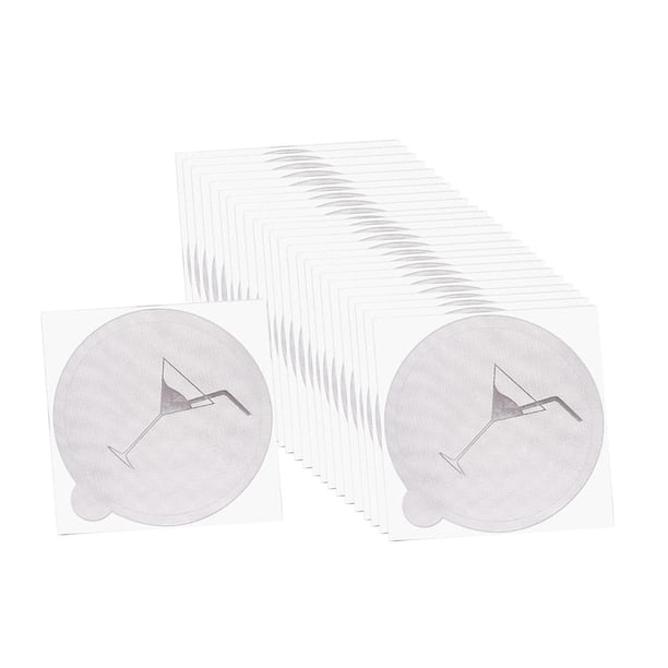 Adhesivo de aluminio para tapas protectoras de bebidas, ideal para vasos y tazas. Estilo A