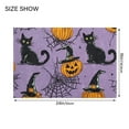 thumbnail image 4 of Yayeee Bath Rug for Bathroom Floor Non Slip Contour Fluffy Soft Absorbent Mat, 20"x24", Halloween Pumpkin, 4 of 7
