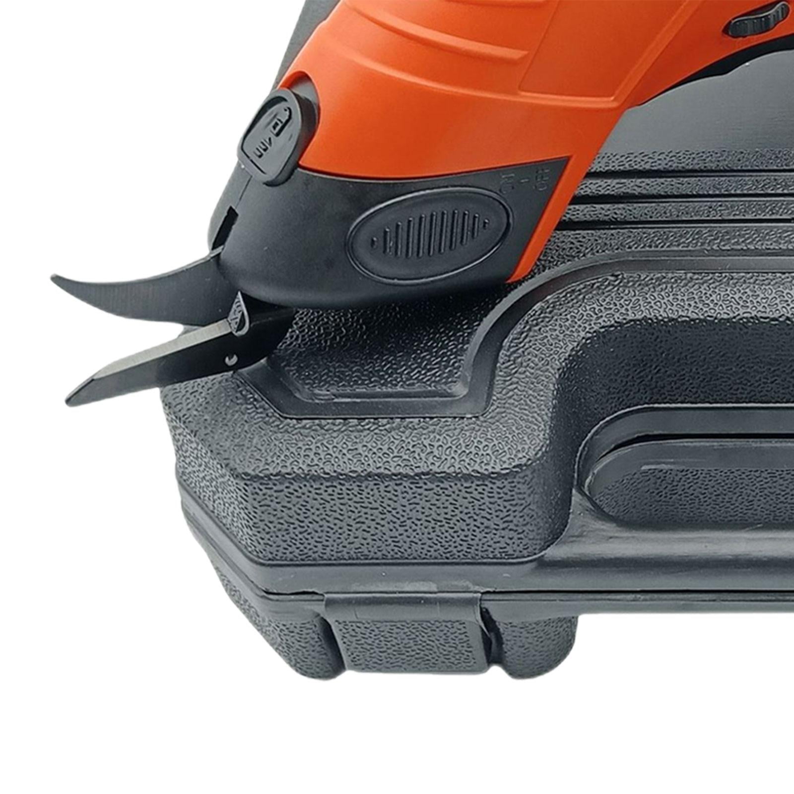 FVDPWYE Electric Fabric Scissors, Cordless Rechargeable Fabric Scissors Cutting Tool for Plastic Box 2 Blade