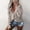 Khaki-Sweaters, variant on AGWOLF Off the Shoulder Sweaters for Women Cozy V Neck Crochet Hollow Out Tops Loose Fit Solid Basic Long Sleeve Pullover