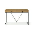 thumbnail image 6 of Scarlette Rectangular MDF Desk with 2 Storage Drawers, Natural/Black, 6 of 9