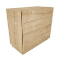 thumbnail image 4 of Lines 35''x 32'' 4 Wood -Drawer Dresser, Chest, Modern 4 Drawer Dresser, Bedroom Chest for Kids Room, Bathroom, Closet, Entryway, Hallway Natural Oak Finish, 4 of 6