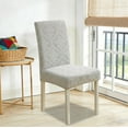 thumbnail image 2 of Ohufall Exquisite Textured Stretch Chair Covers Thickened Resilient Seat Cushion Covers Integrated Backrest Dining Chair Slipcovers, 2 of 6