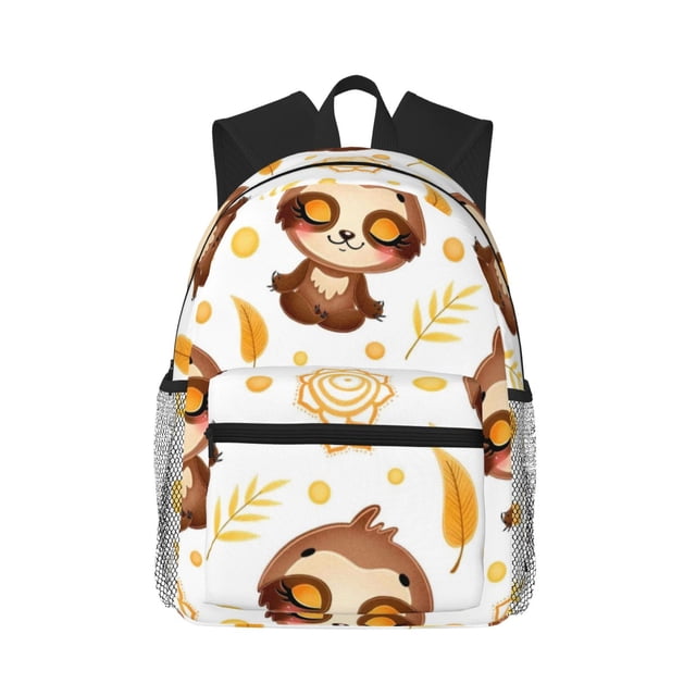 Fotbe Sloth Yoga Mochila Ligera Casual para Laptop para Hombres y Mujeres, Mochila Impermeable de Uso Diario, Mochila para Universidad