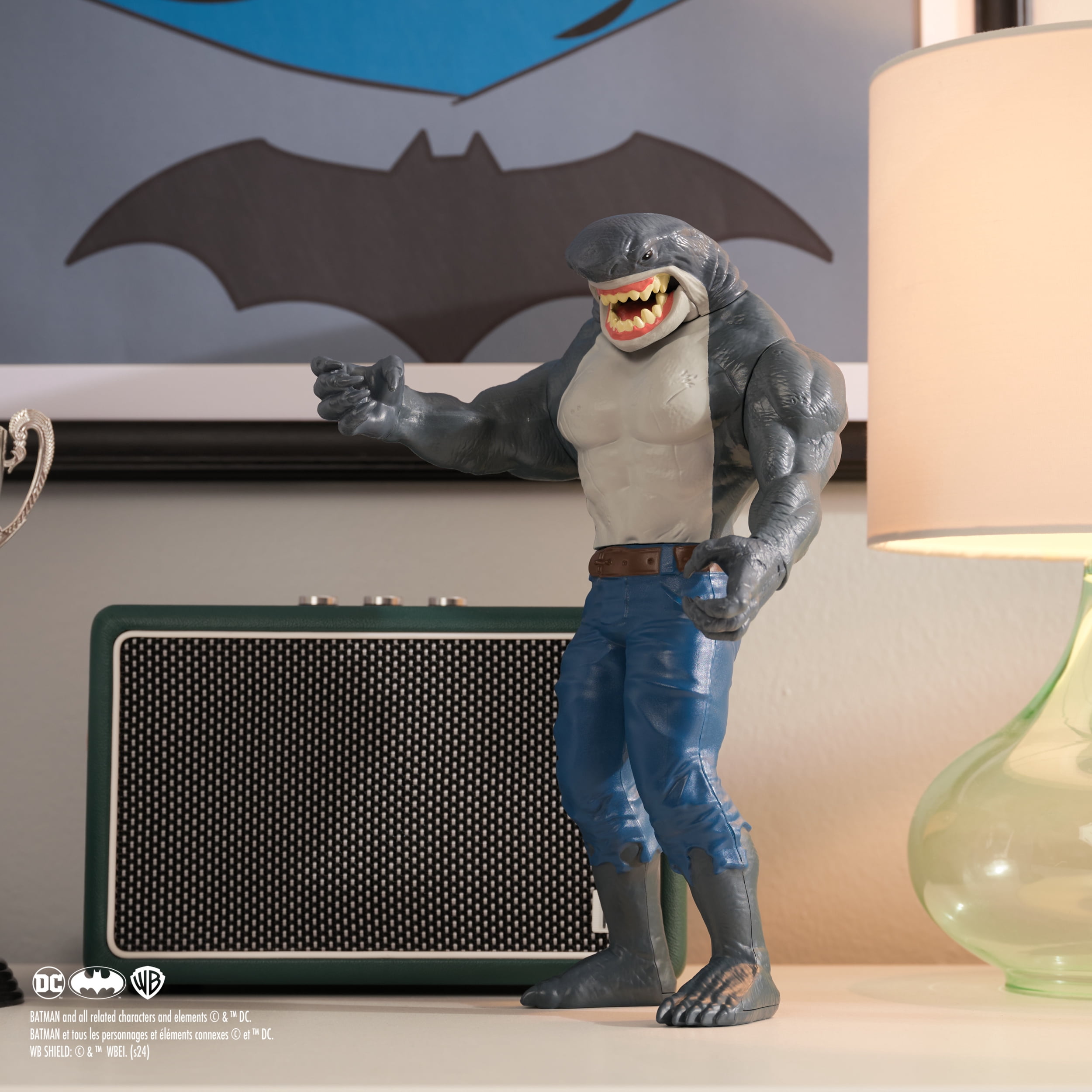 DC Comics, Batman Giant Series King Shark Action Figure, 12-inch Super Hero Collectible Kids Toys for Boys and Girls Ages 3+