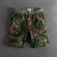 thumbnail image 4 of Mens Running Shorts Casual Shorts Bermuda Spring Summer Straight Cut Design Versatile Green XXL, 4 of 6