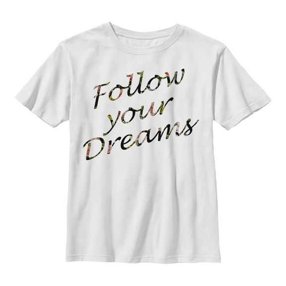 Boy's Lost Gods Follow Your Dreams Graphic Tee White Medium